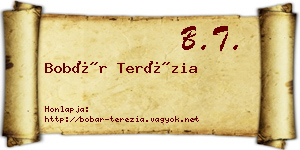 Bobár Terézia névjegykártya