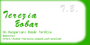 terezia bobar business card