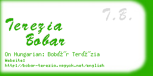 terezia bobar business card
